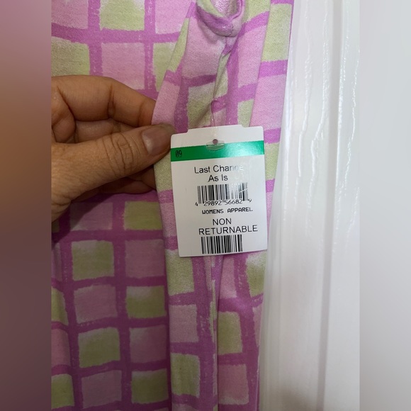 💗 NWT! BP Pink Plaid Jersey Dress - Picture 3 of 7